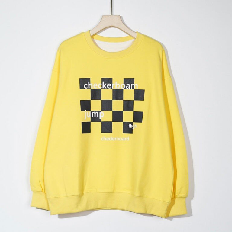 Cotton checkerboard sweater (5)