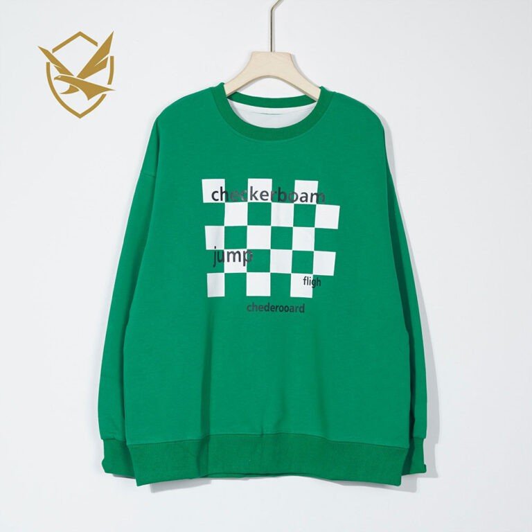 Cotton checkerboard sweater (7)