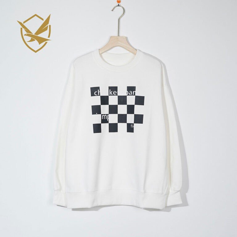 Cotton checkerboard sweater (9)