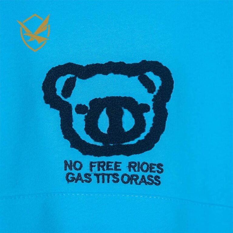 Towel embroidered bear (4)